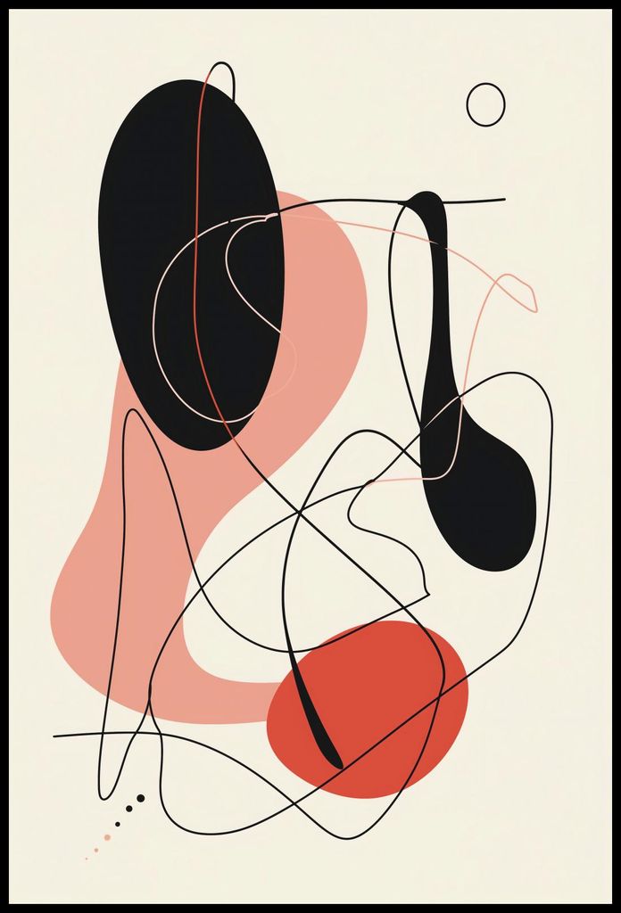 Plakat 68x101cm Vibrationen der Abstraktion