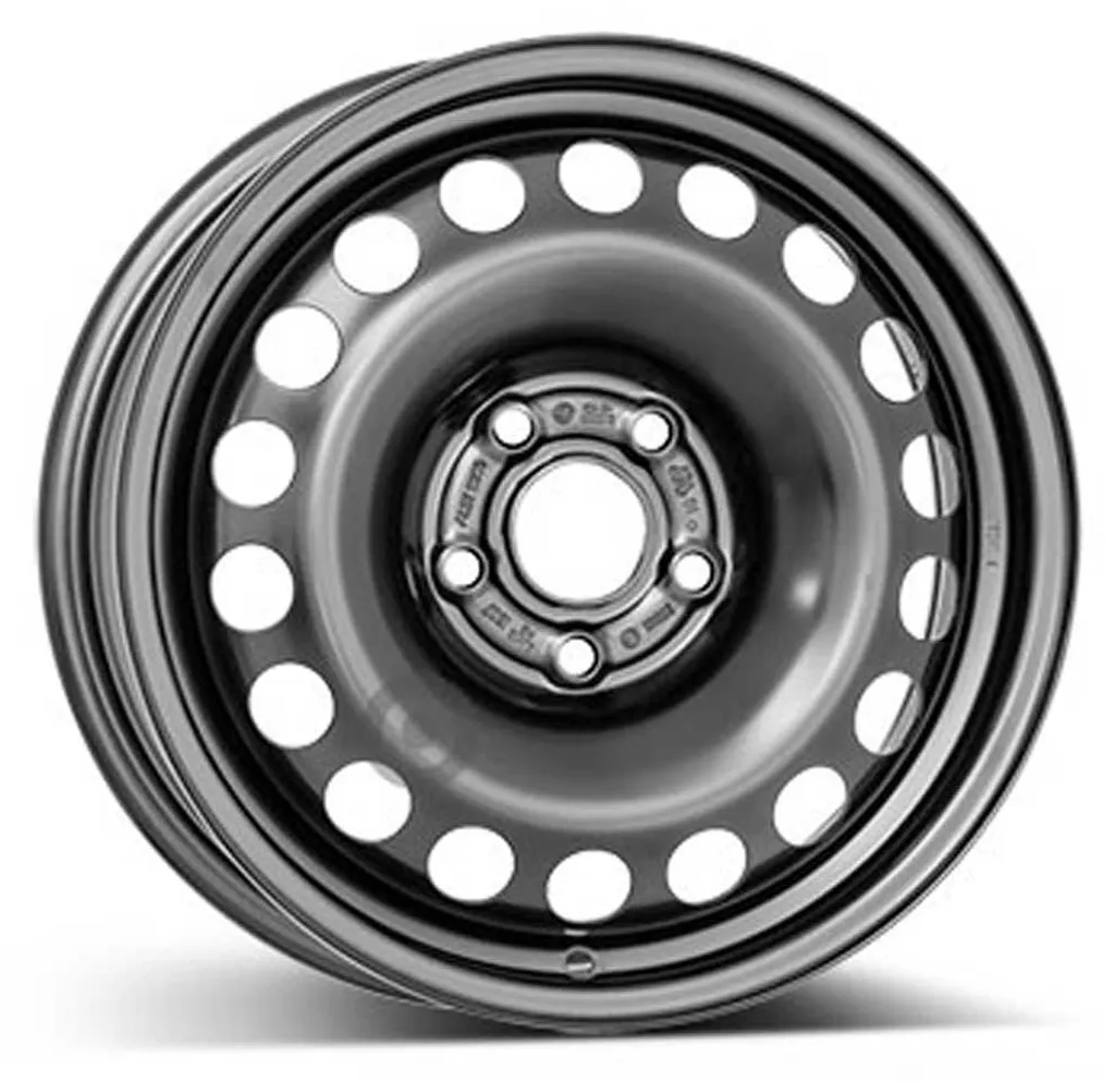 Roue de secours en acier ALCAR ACCIAIO 6365 15 pouces Noire Robuste