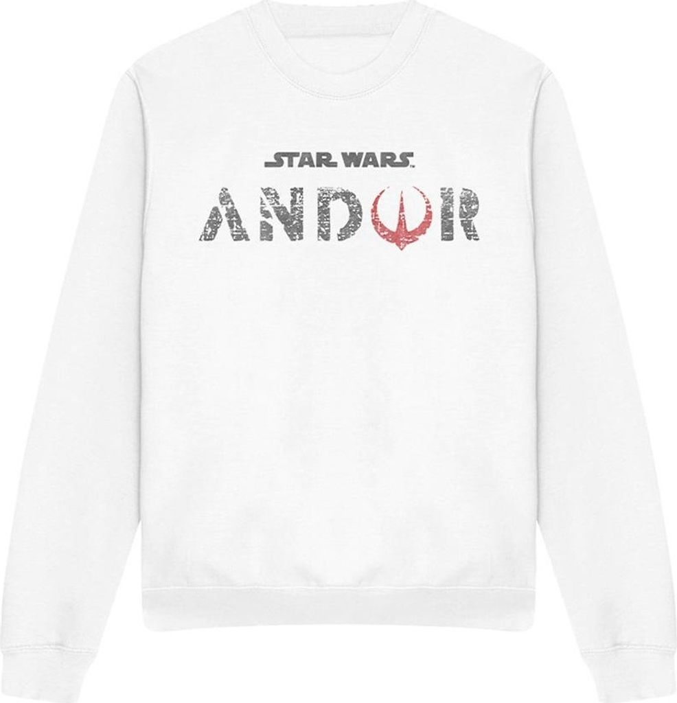 Star Wars - "Andor" Sweatshirt für Herren/Damen Uni TV3631 (S) (Weiß)