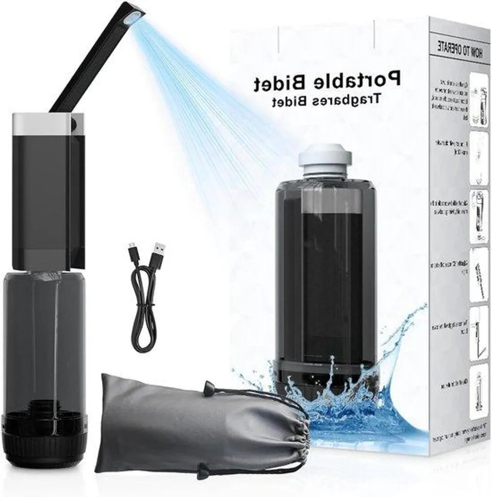 Bidet de voyage USB pour femme enceinte et bébé avec réservoir spacieux