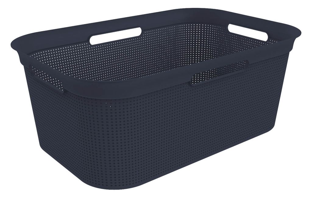 Rotho Wäschekorb Brisen, 41 l midnight blau