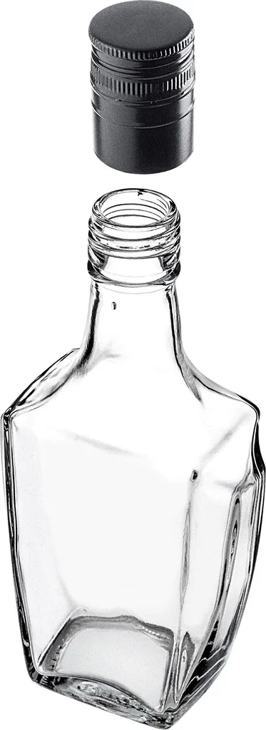 Stock 50 Pezzi KADAX Flaconi Vetro 250ml Tappo Nero - Prezzo Ingrosso - 3