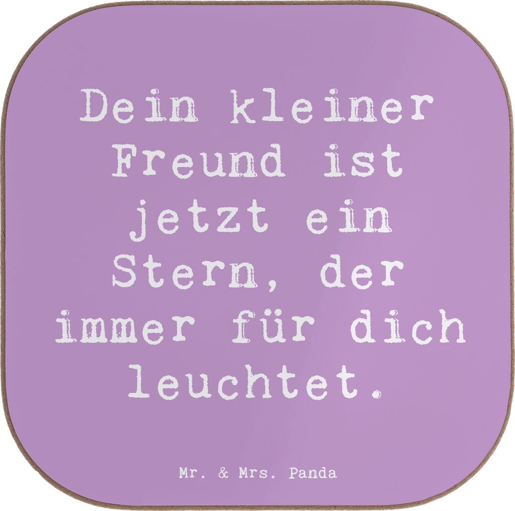 Mr. & Mrs. Panda Untersetzer für Gläser Spruch Trauerbewältigung Haustierverlust - Lavendeltraum - Geschenk, Gedenken Haustier, Trost, Coaster, ...