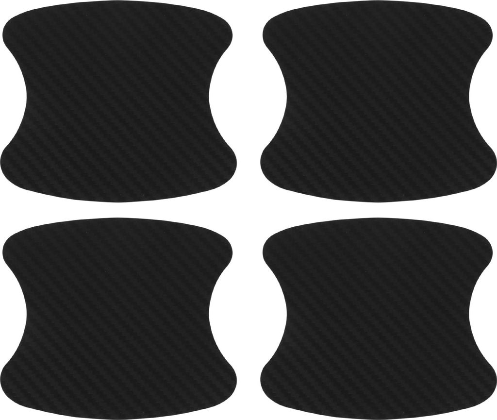 Auto Magnet Auto Türgriff Kratzschutz 90x100mm Anti-Kratzer| Türgriff Schutzfolie Carbon Schwarz 4 Stück