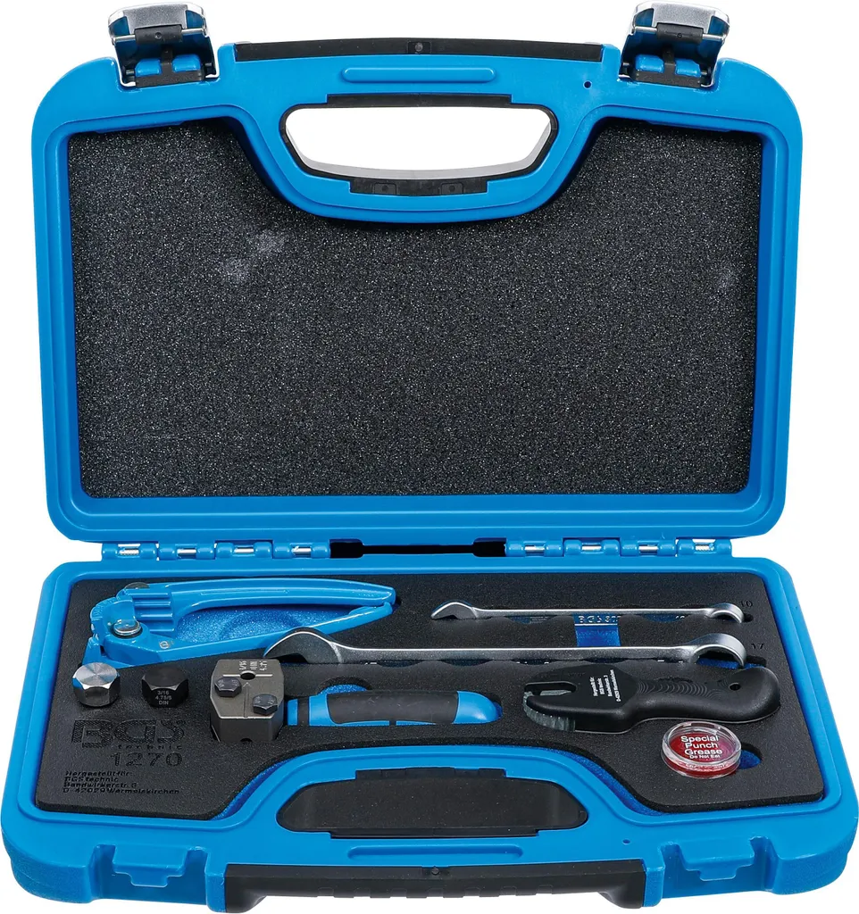 Set di utensili per svasatura, piegatura e taglio per tubi freno da 4,75 mm (3/16")