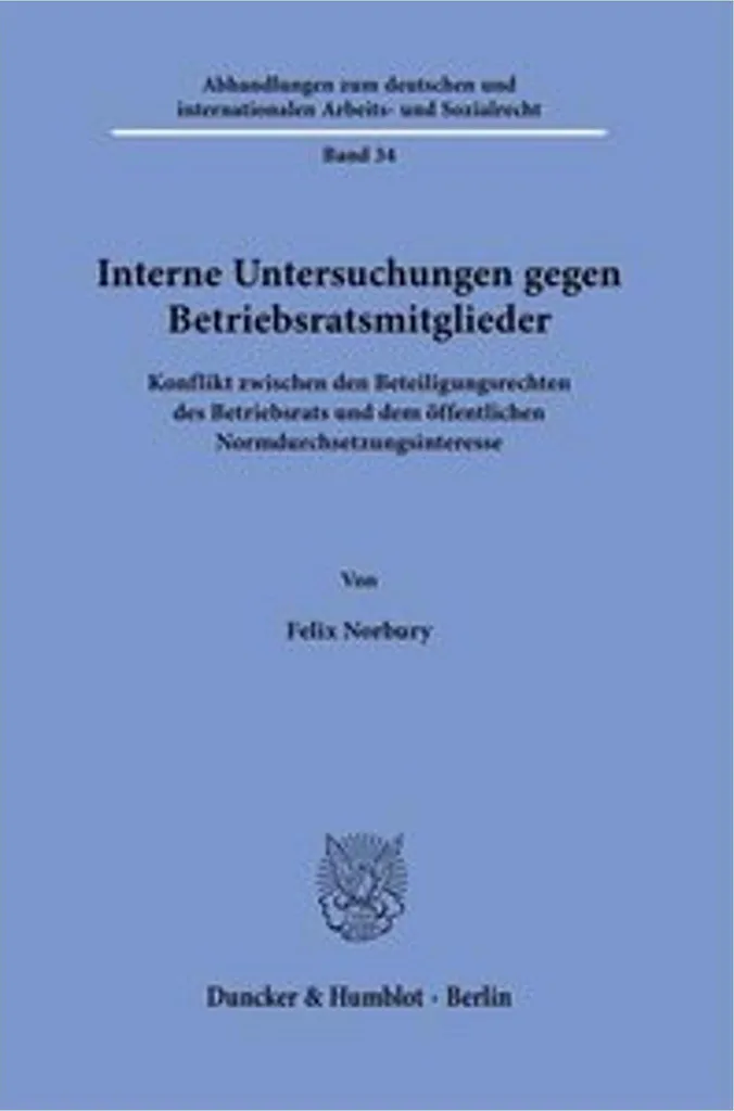 Droit Social : Interne Untersuchungen gegen Betriebsratsmitglieder complet