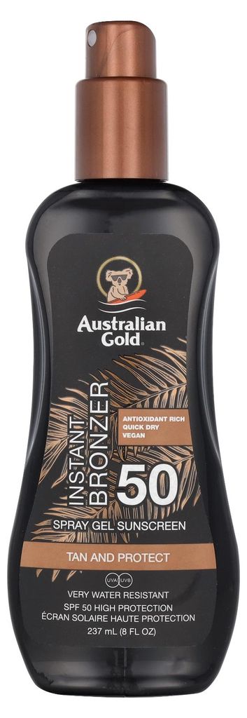 Australian Gold Zonnebrandcrème in Spray met Bronzer, SPF Productafbeelding 