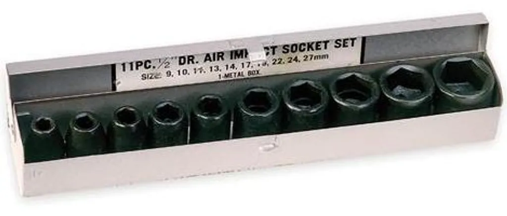 Douilles à choc 1/2 NML haute résistance kit de 11 pièces forgées