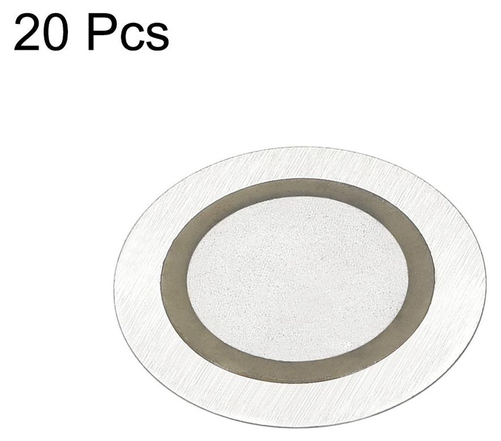 20 Stk. Piezoscheiben Akustisch Tonabnehmer Wandler Mikrofon Summer Trommel Gitarre 20mm