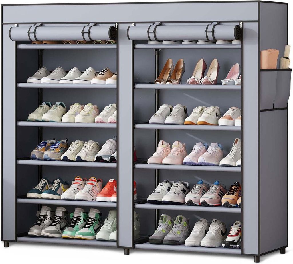 Massido MS-805 Textilschuhschrank Graphit Produktbild 