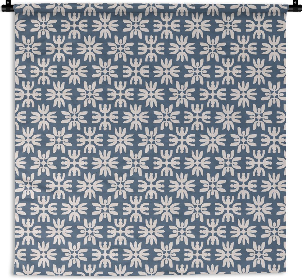 MuchoWow Wandteppich Wandbehang Blumen - Schnee - Winter - Design 150x150 cm Tapisserie Dekoration Wandtuch - Wohnaccessoires - Modernes