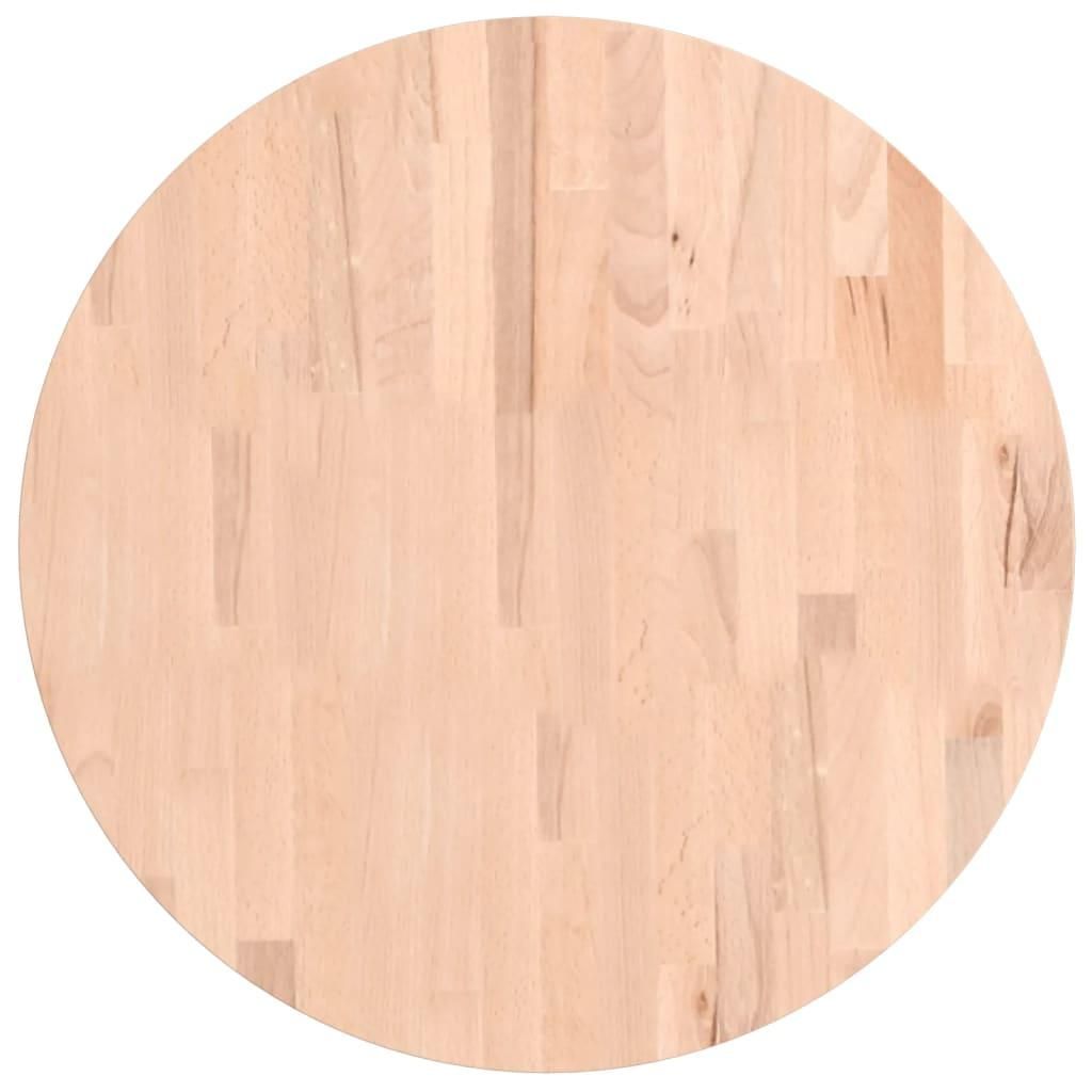 vidaXL Plateau de table Ø60x1,5 cm Rond en bois massif de Image du produit 