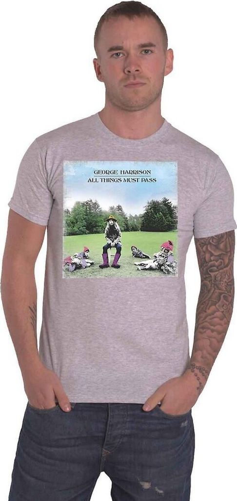 George Harrison - "All Things Must Pass" T-Shirt für Herren/Damen Uni RO5213 (S) (Grau)
