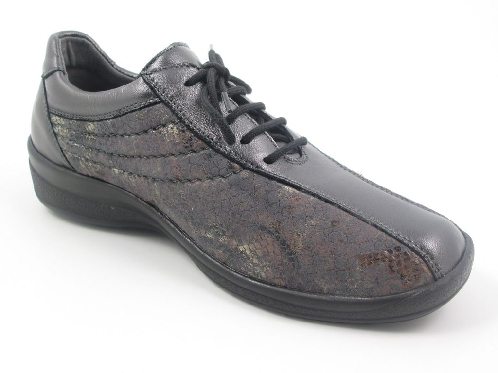 Ströber Damen Schnürschuhe bequem grau Gr. 51/2