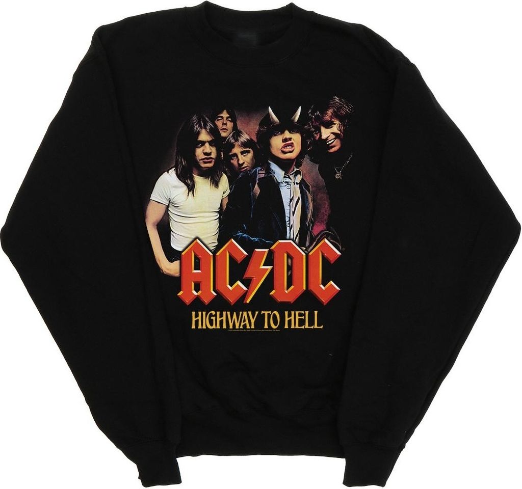 AC/DC - "Highway To Hell" Sweatshirt für Herren BI4452 (XL) (Schwarz)