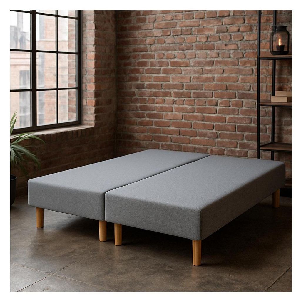 Sommier Tapissier Gris 90X200X2 (180X200) | Fabrication Image du produit 