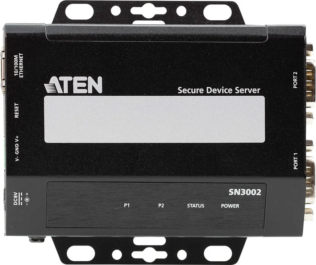 ATEN SN3002 Serveur de Périphériques Sécurisé 2 Ports RS-232 10/100Base-T