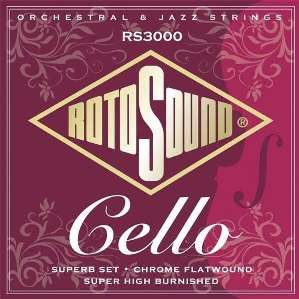 Jeu de cordes pour violoncelle Rotosound RS3000 en Monel Durable