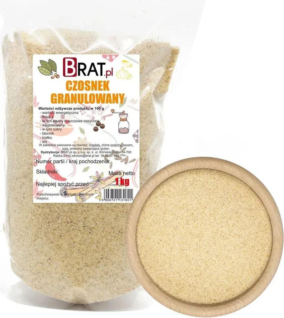 Cesnak granulovaný 1kg Brat.pl Obrázok produktu 