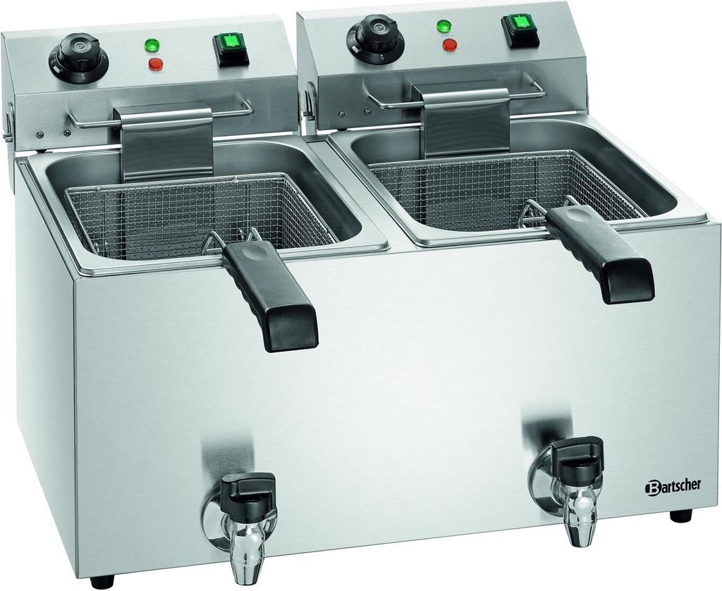 Bartscher friggitrice doppia SNACK IV Plus con rubinetto di Immagine del prodotto 