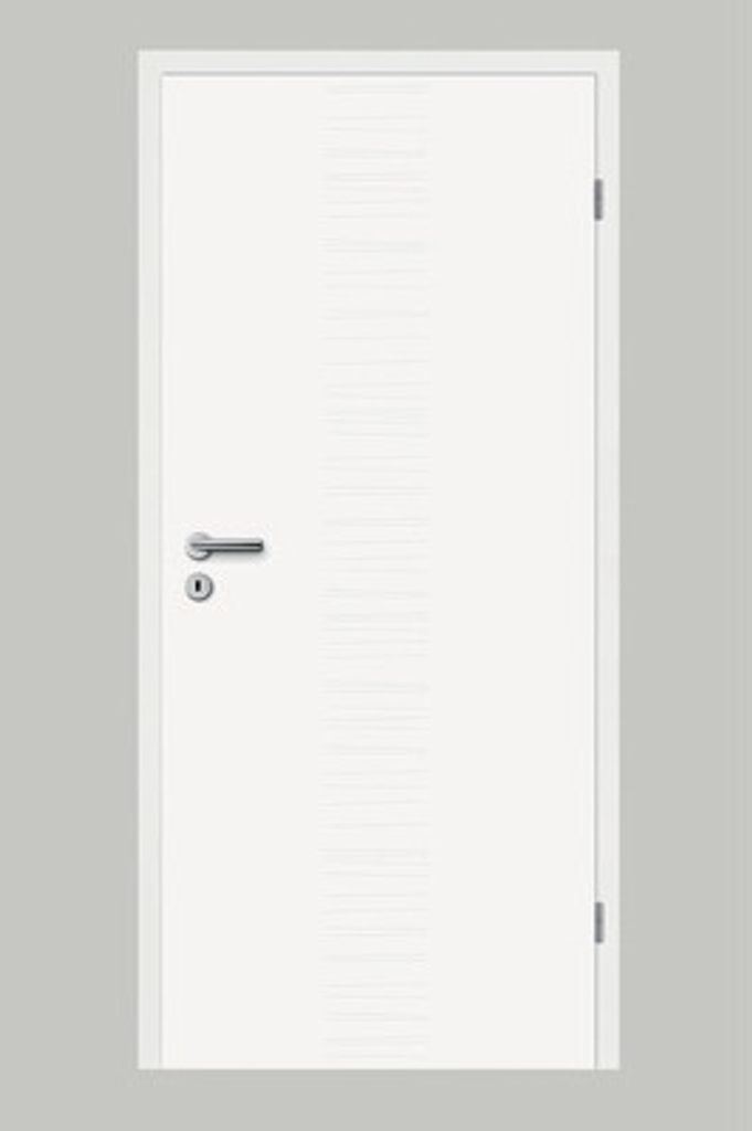 Pertura Zimmertür Linum 04 weiß lackiert (ähnlich RAL 9010) 98,5x211,0 cm Rechts