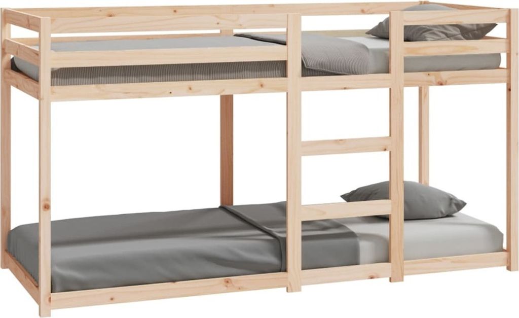 Łóżko piętrowe 80x200 cm lite drewno sosnowe Zdjęcie produktu 2