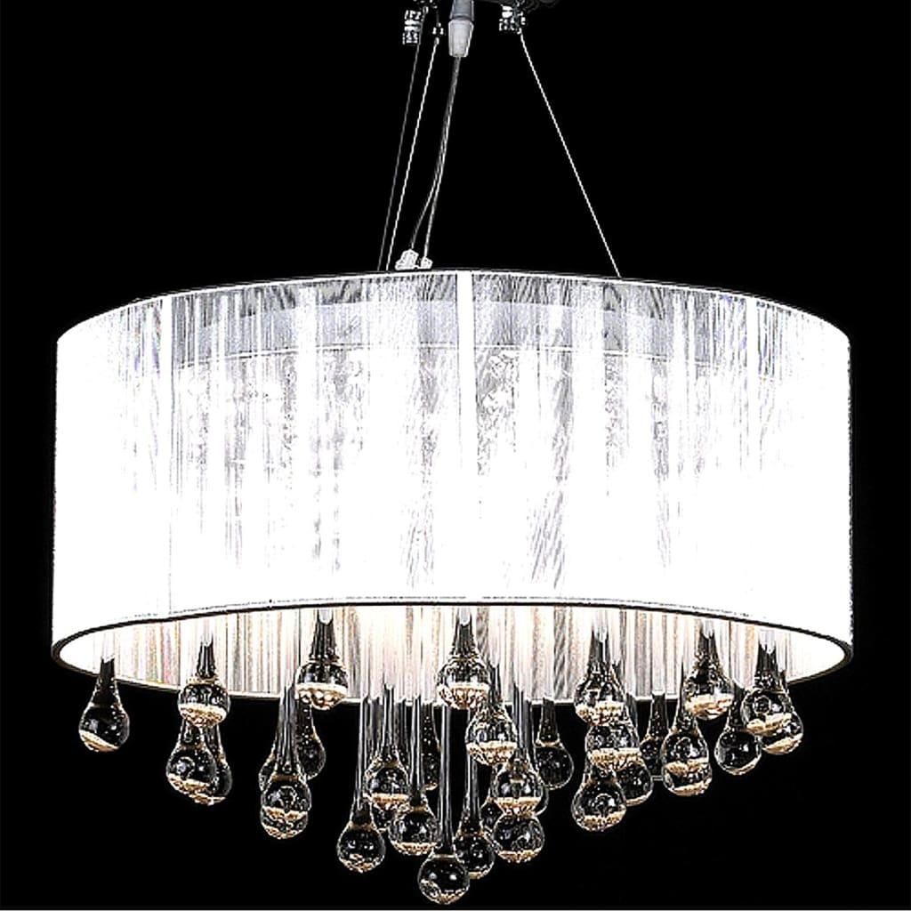 luster vidaXL s 85 kryštálmi biely Obrázok produktu 