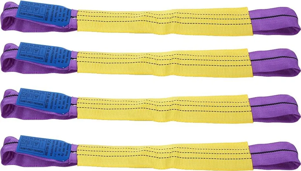 4 Sangles de Roue Securing Link Straps Alliage pour Remorque Jaune/Violet - 4