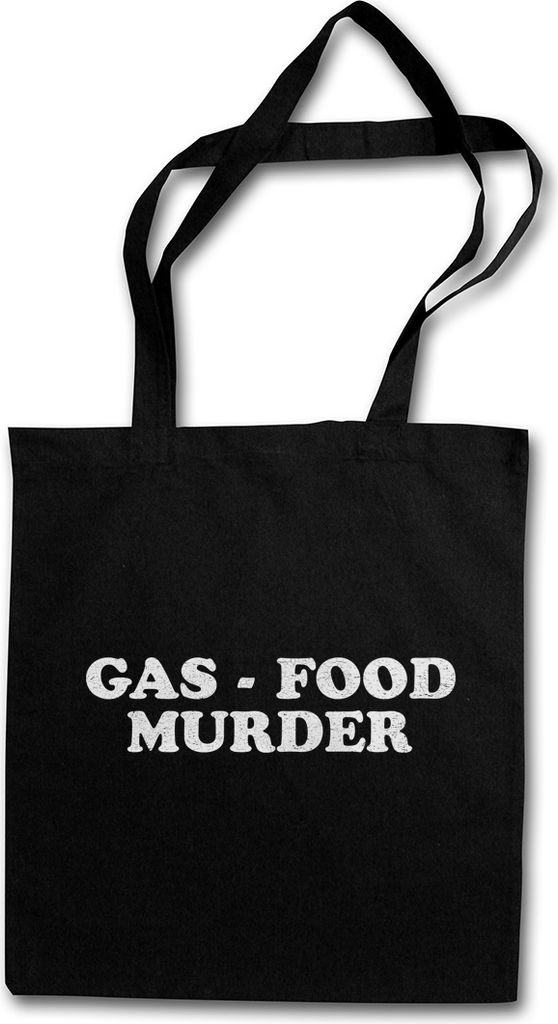 Urban Backwoods Gas Food Murder, Stofftasche, Farbe: Schwarz
