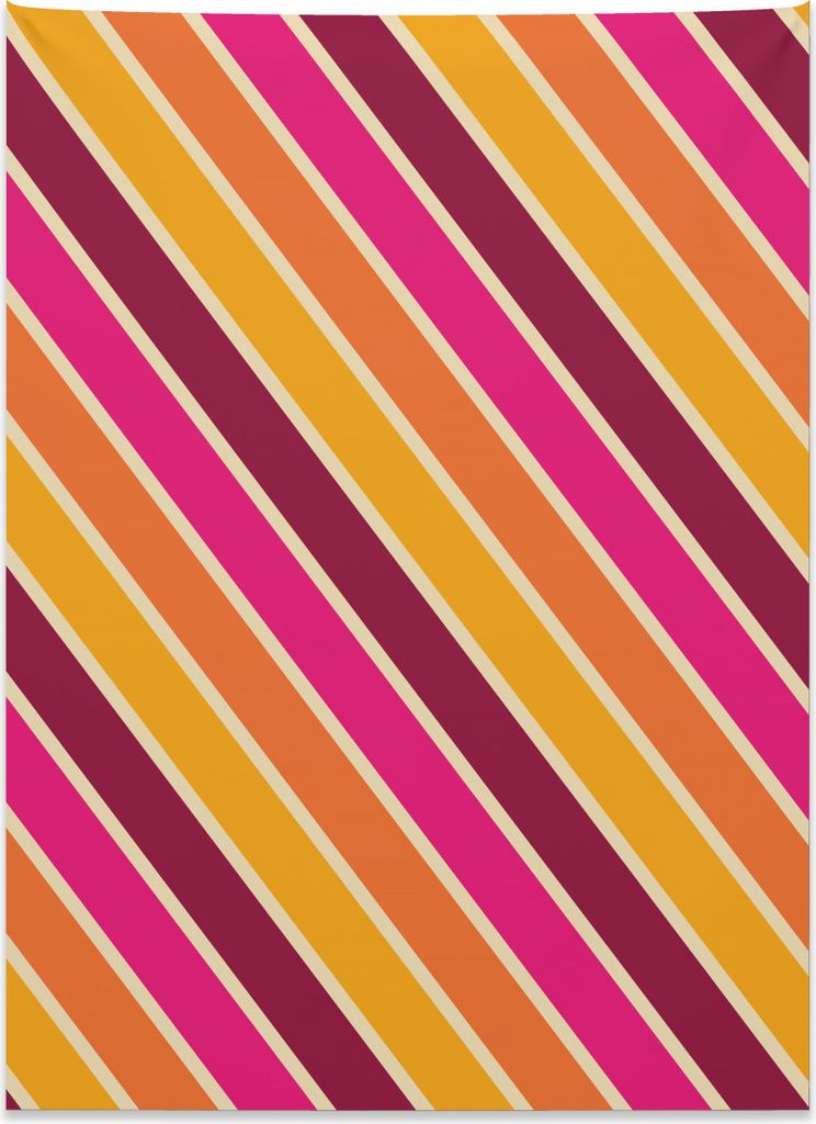 Abakuhaus Geometrisch Wandteppich, Gewinkelt im Retro-Style aus Weiches Mikrofaser Stoff Kein Verblassen Klare Farben Waschbar, 110 x 150 cm, Mehrf...