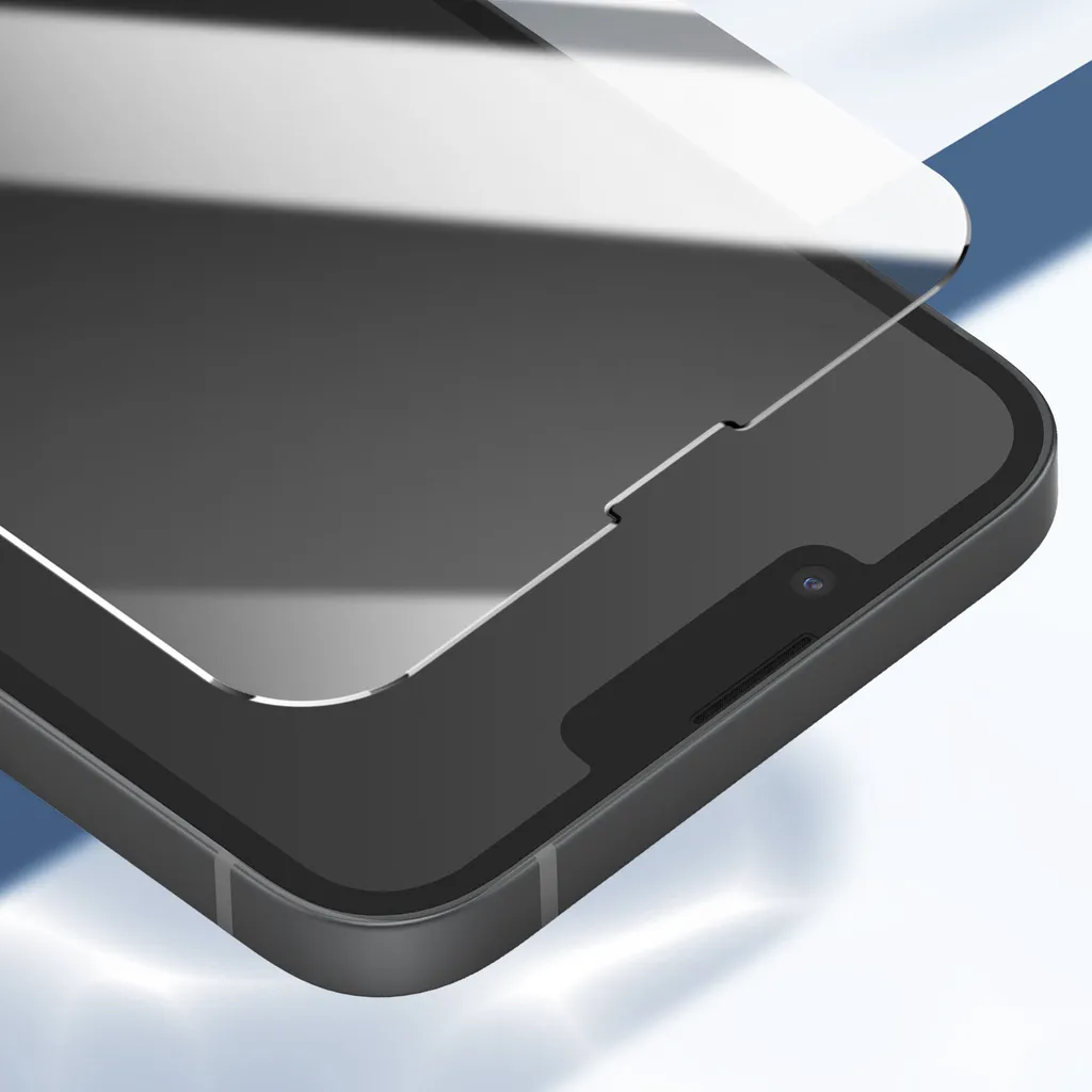 Avizar, vetro temperato per iPhone 16e durezza 9H resistente ai graffi, trasparente - 4