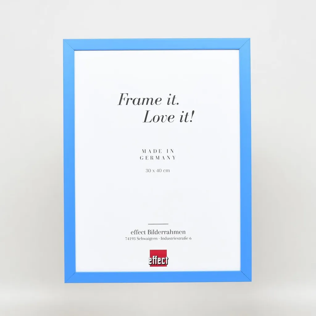Cornice Blu 25x35 Top Cube | Legno Vero per Mostre e Poster - 6