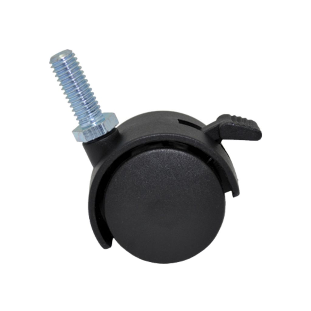 EDUPLAY 110-018 Rollen für Weplay Liege Kindergarten Stapelliege, schwarz (4er Pack)