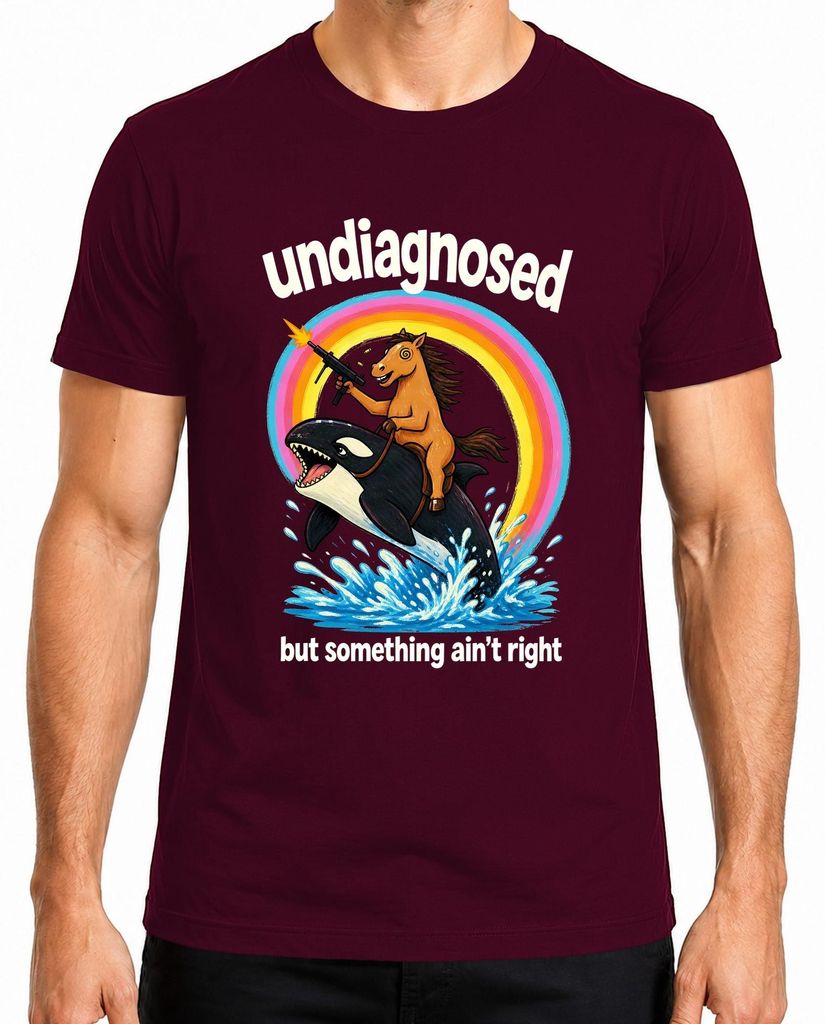 Camiseta para hombre, diseño "Undiagnosed But Something Imagen del producto 