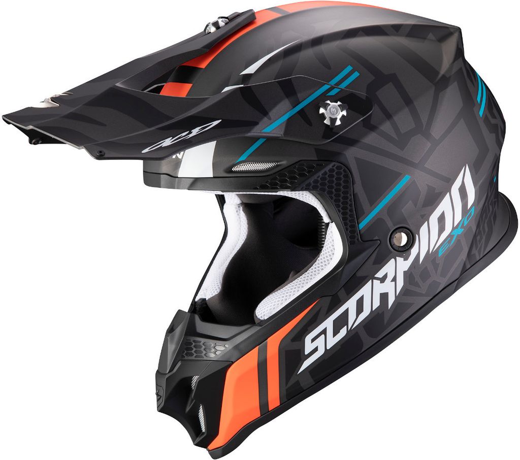 SCORPION VX-16 AIR REPLICA ROK II Motocrosshelm schwarz-orange S S in orange/schwarz