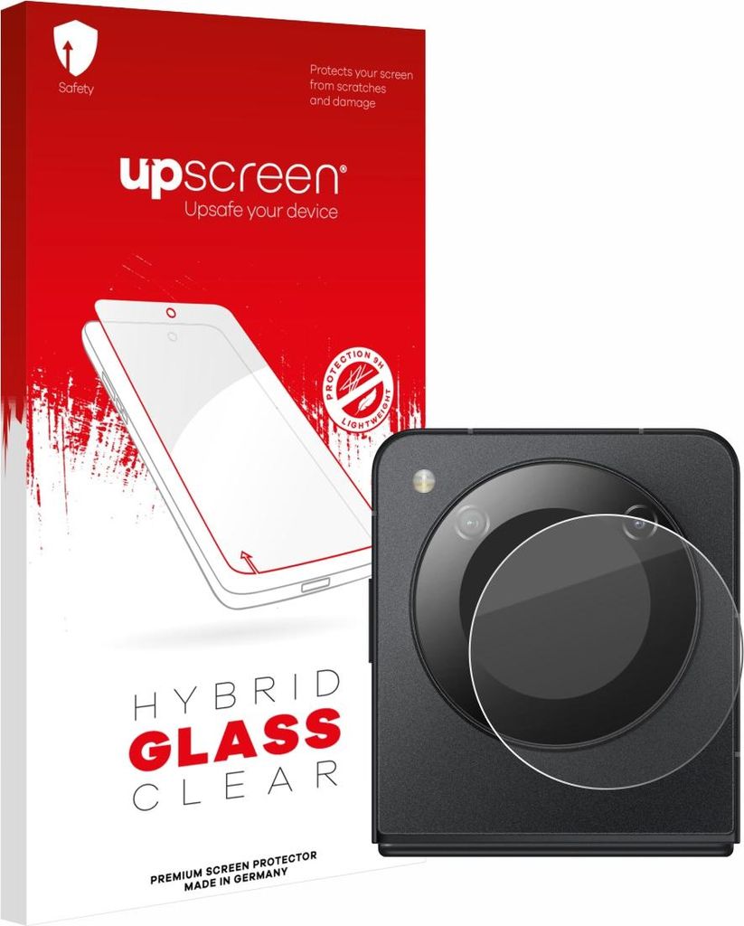 upscreen Schutzglas für Nubia Flip 5G (NUR Kamera) Schutzfolie Panzer Folie Glas Display Schutz klar