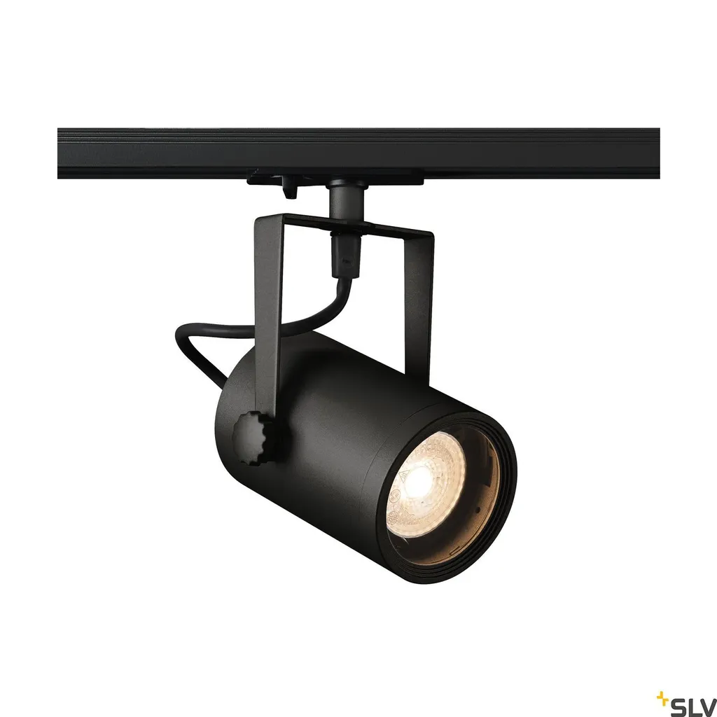 Spot rail noir GU10 Euro Spot Track : la solution pour plafonds sombres