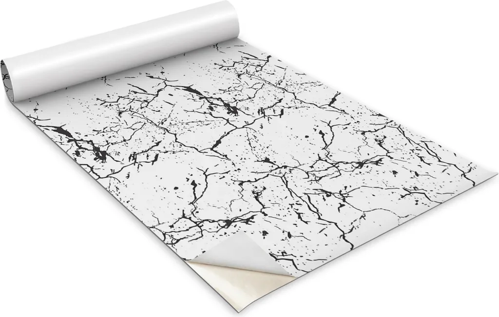 Pellicola autoadesiva per mobili - Pellicola decorativa - Mobili da tavolo - Tagliabile su misura - Marmo rotto - 100 x 50 cm