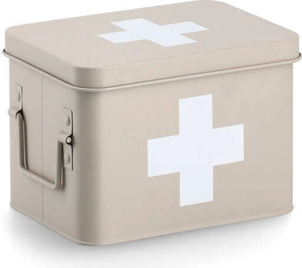 Coffret de premier secours métallique blanc idéal rangement médical