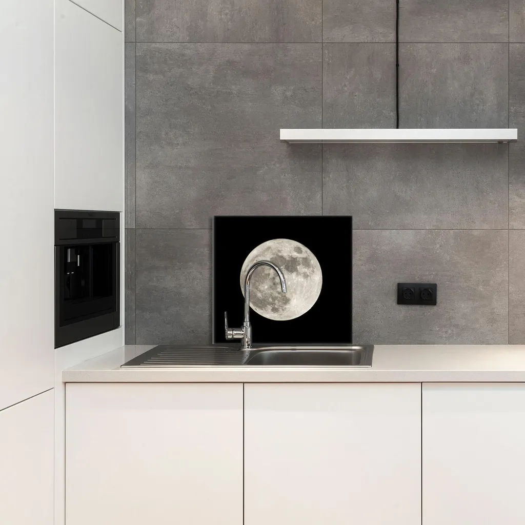 Glasplatte 65x60 Luna: L'Eleganza del Vetro per una Cucina da Sogno - 4