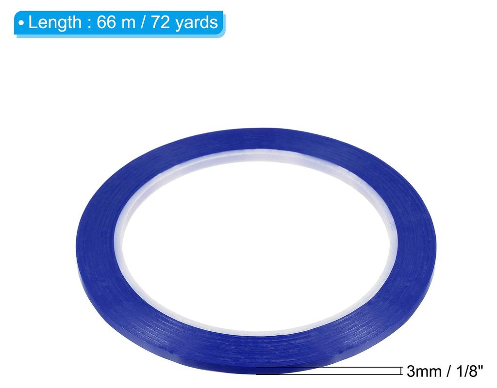 6 Rollen 3mm x 66m Whiteboard Klebeband Blau, Selbstklebend Grafikband Gridding Gaffer Tape Dekoband Dekoratives Klebeb?nder fš¹r Bš¹ros Haus G...