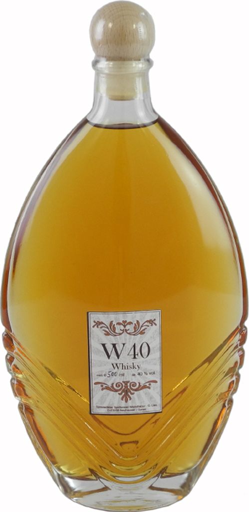 W40 Whisky (Flaconi-Flasche / 0,5 l / 40 % vol.)