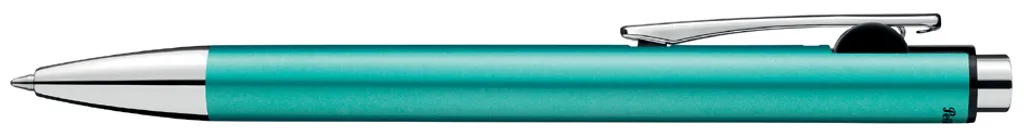 Pelikan Snap K10 Stylo Bille Rétractable Métallique Turquoise - Lot de 3