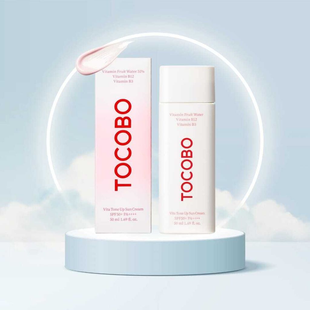 TOCOBO - Vita Tone Up Sun Cream SPF50+PA+++ - Tónující krém Obrázek produktu 