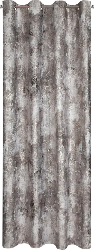 Rideau d'ameublement Ester velours gris acier brillant 140x250 cm déco