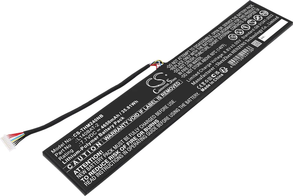 Batteria 7.7V 73Wh per Wooking Jiasha ST Pro | Ricambio TECHTEK L140BAT-4