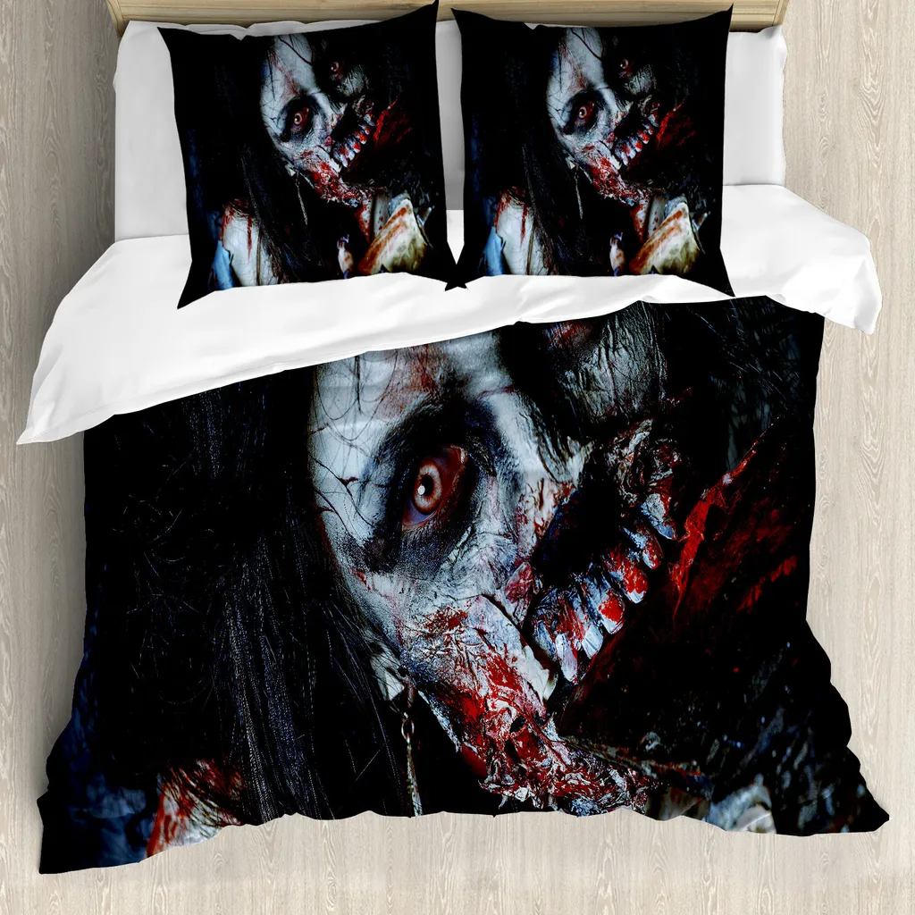 Copripiumino Antiacaro Zombie Multicolore 155x220 ABAKUHAUS