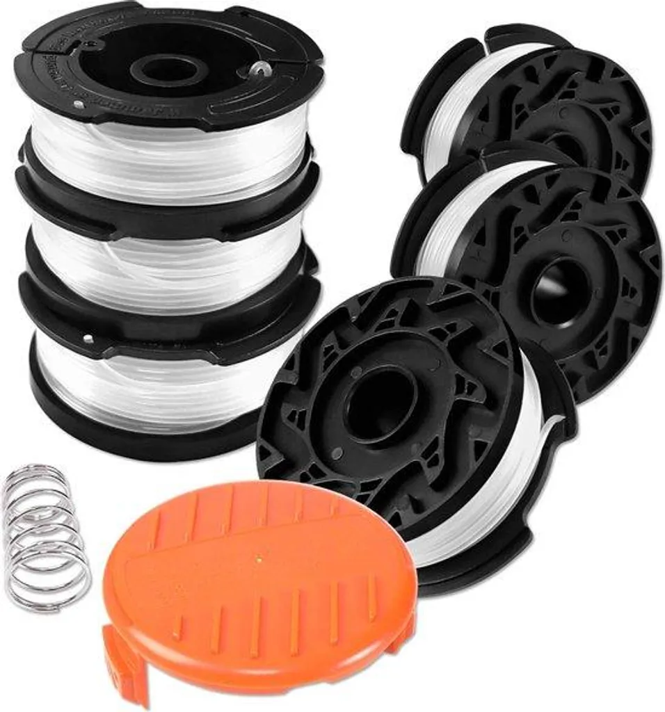 Bobine de fil coupe-bordure 9,15m pack de 6 avec capot pour jardin propre