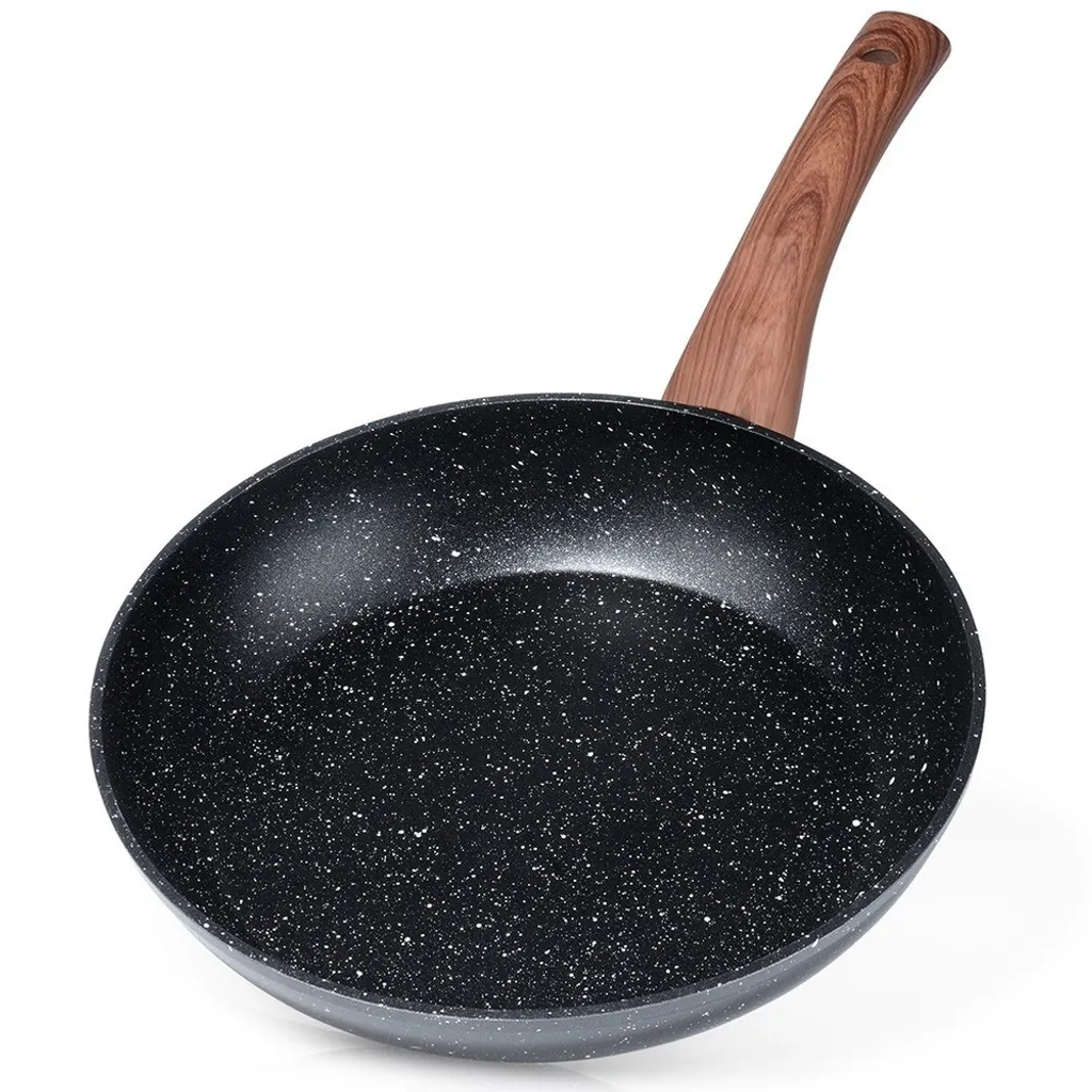 Vilde Padella Granito 24cm BLACK&WOOD - Design Moderno per Induzione