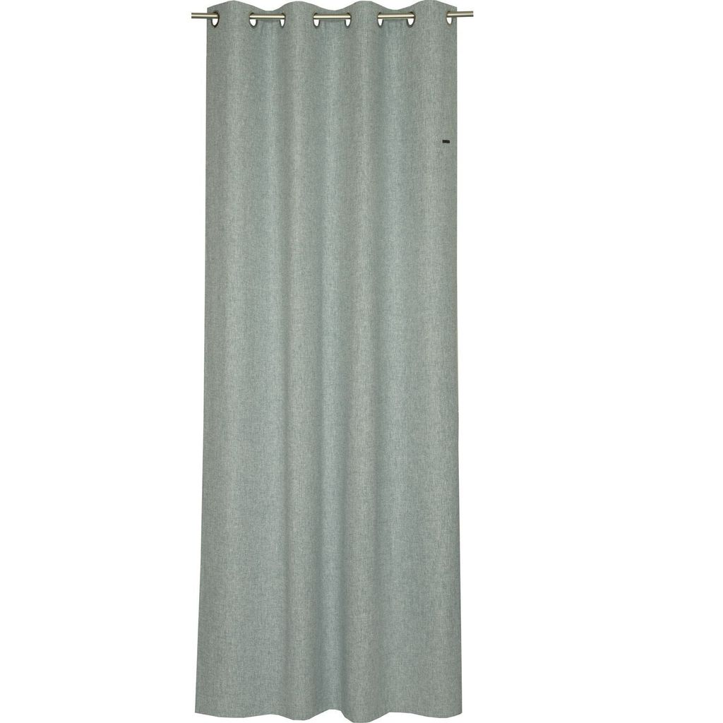 ESPRIT Blickdichter Ösenvorhang HARP Hellblau 2 Stück (140 x 250 cm)